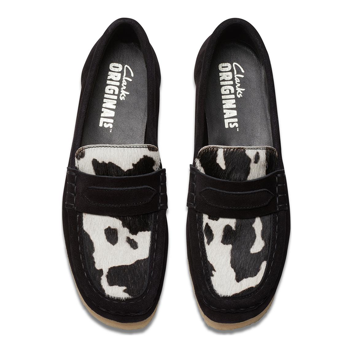 Clarks Originals Women's Cow Print Wallabee Originals Loafer