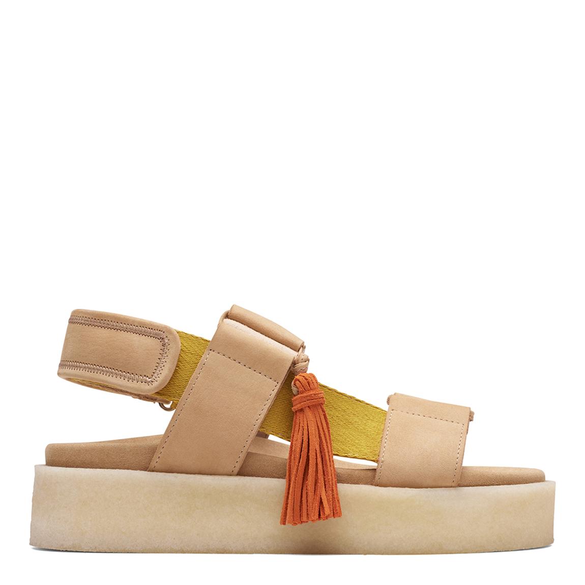 Women's Beige Crepe Originals Flat Sandal main product photo