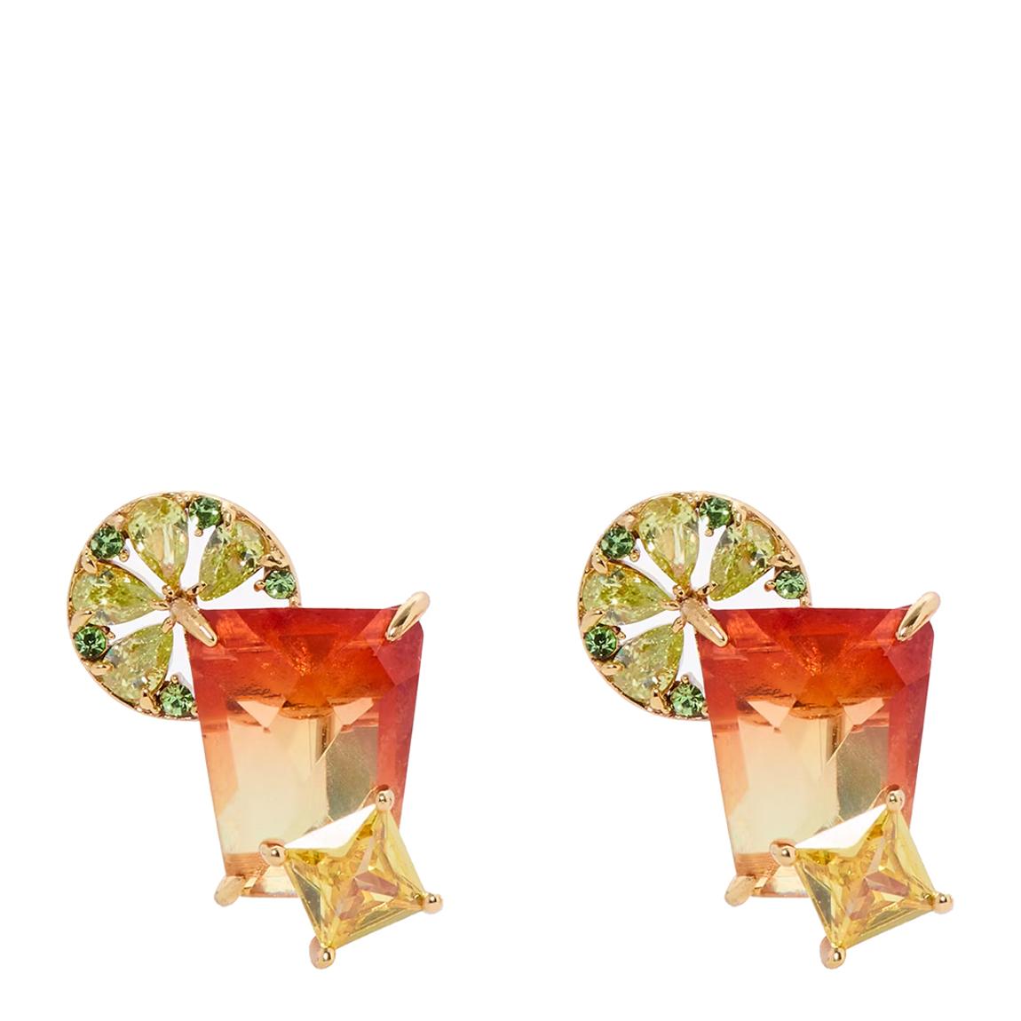 Gold Cocktail Stud Earrings main product photo