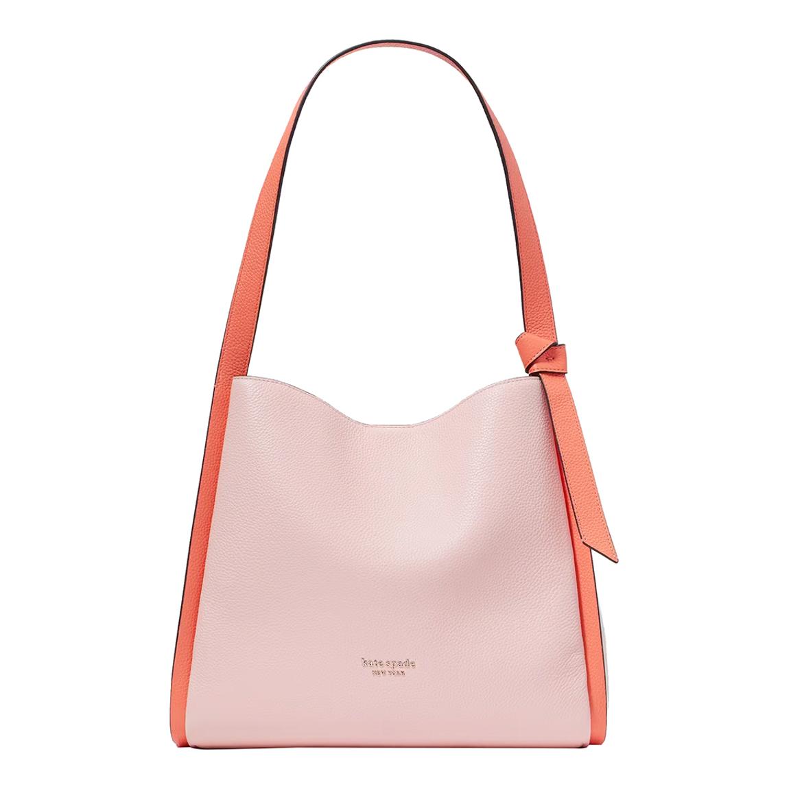 Crepe Pink Knott Large Shoulder Bag main product photo