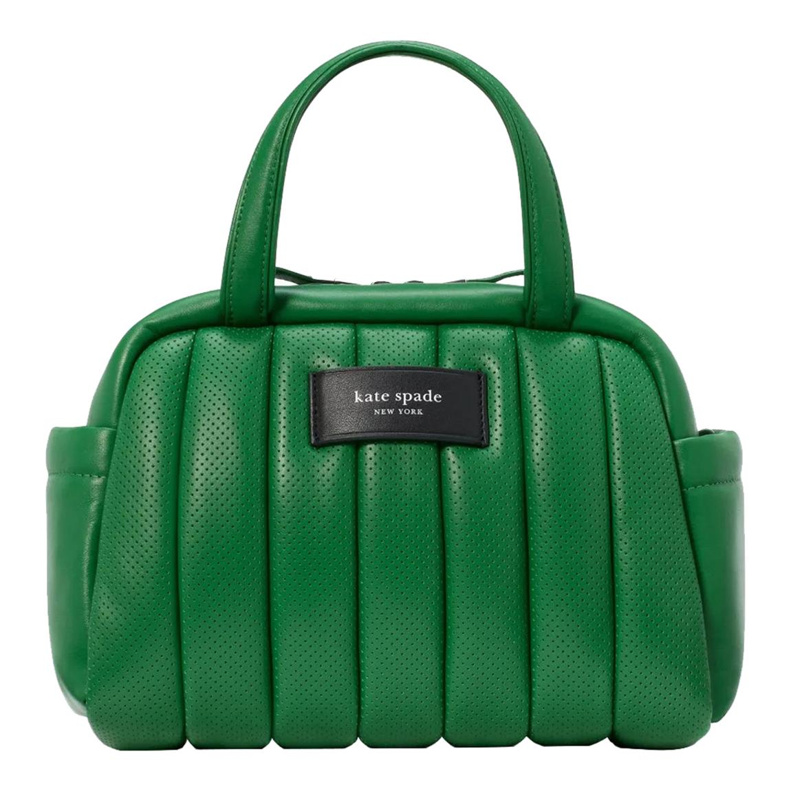 Watercress Green Perforated Satchel main product photo