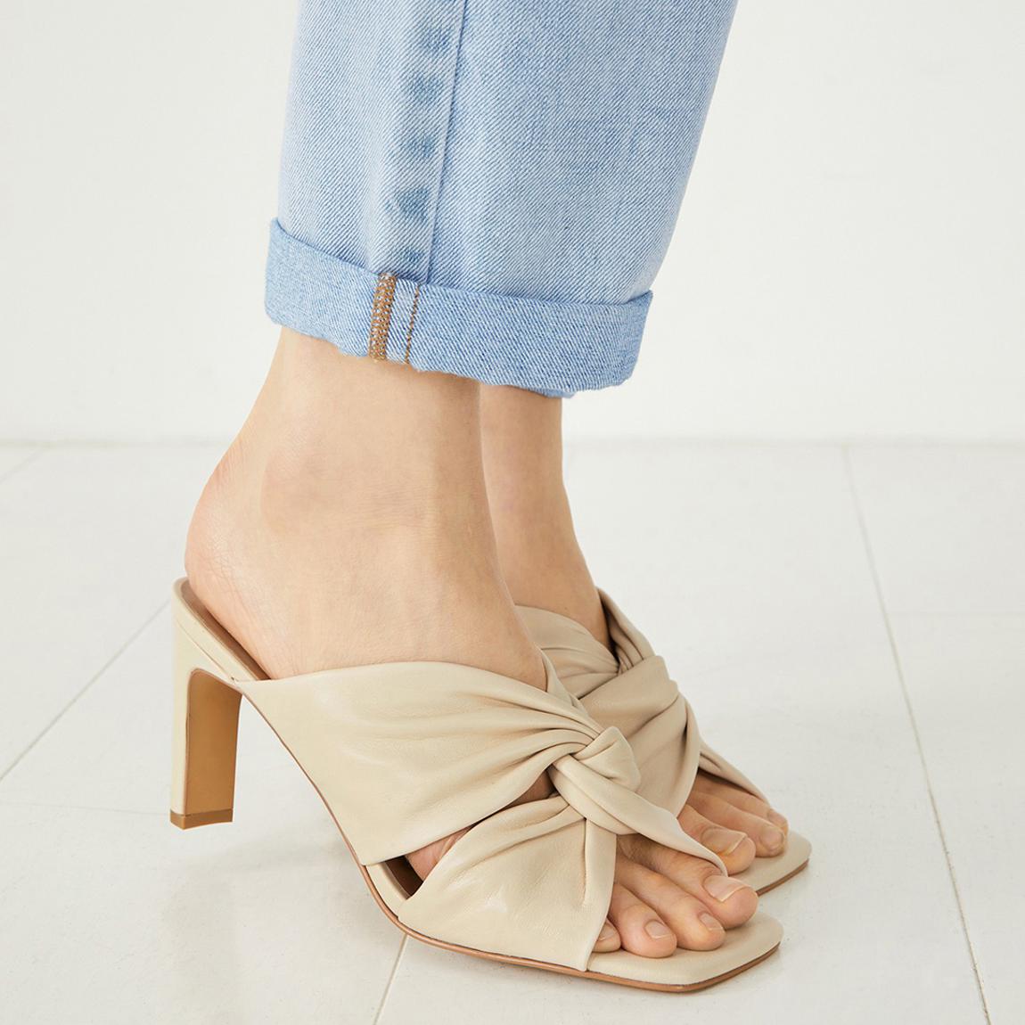 Ecru Tarren Twist Mules main product photo