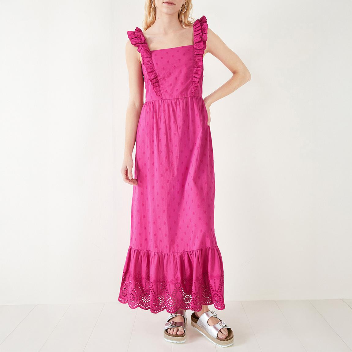 Bright Pink Alena Maxi Dress main product photo