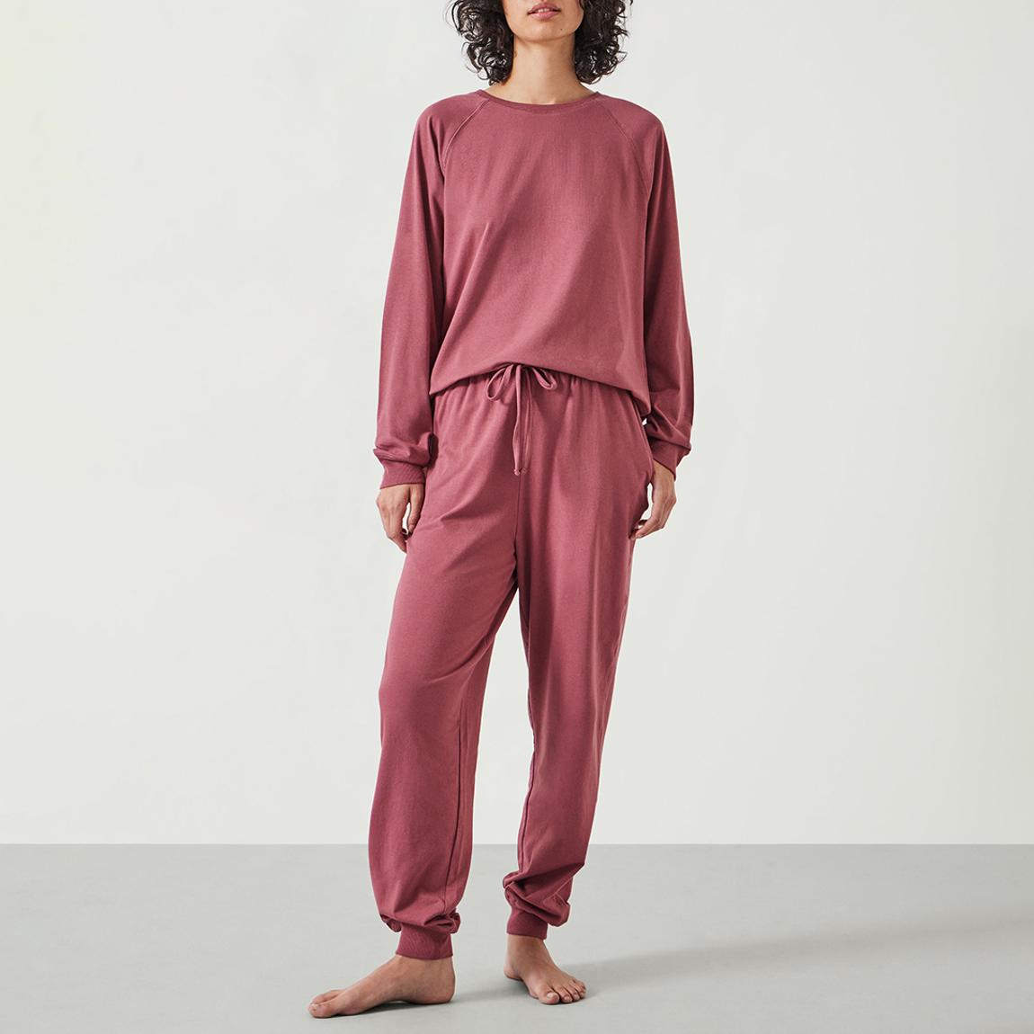 Dusty Pink Joelle Crew Jersey Pyjamas main product photo