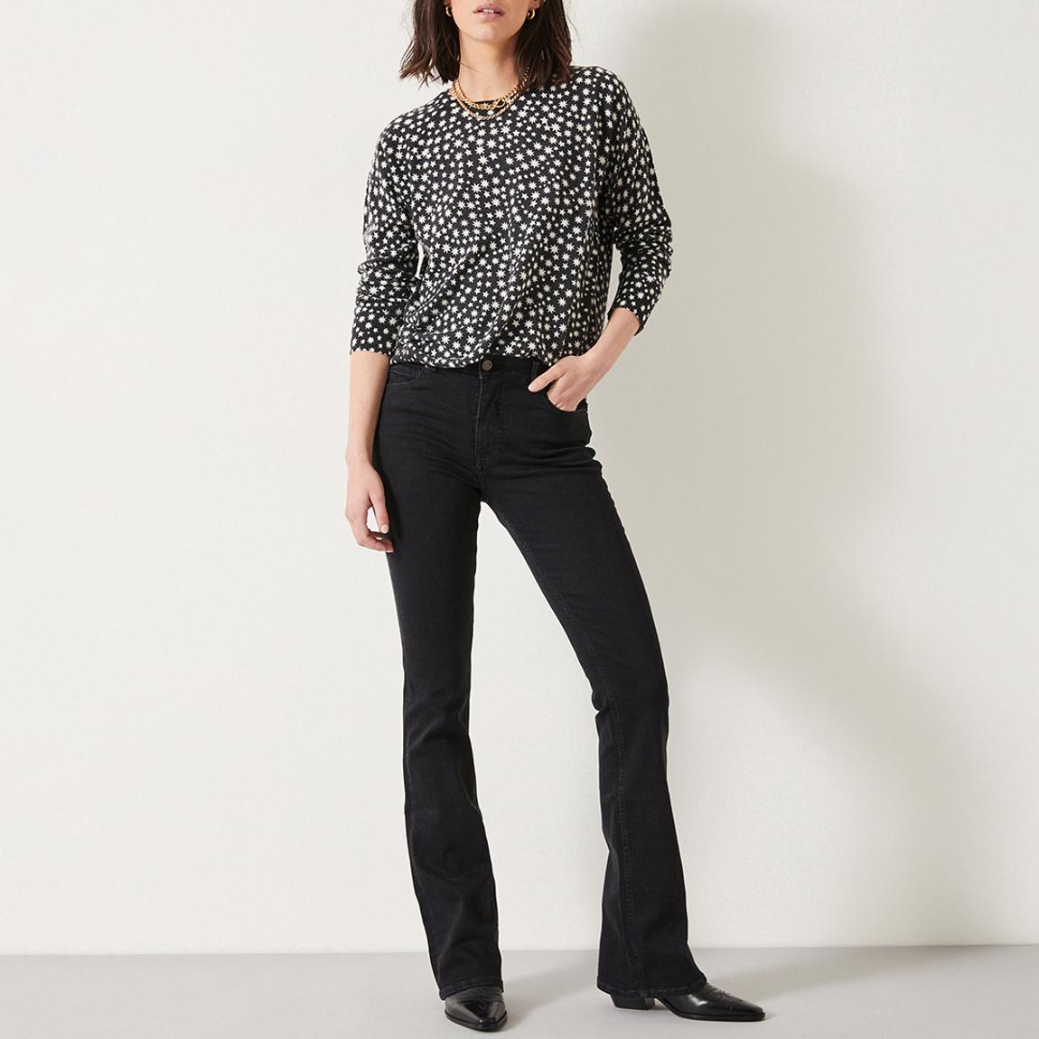Washed Black Lorna Bootcut Jeans main product photo