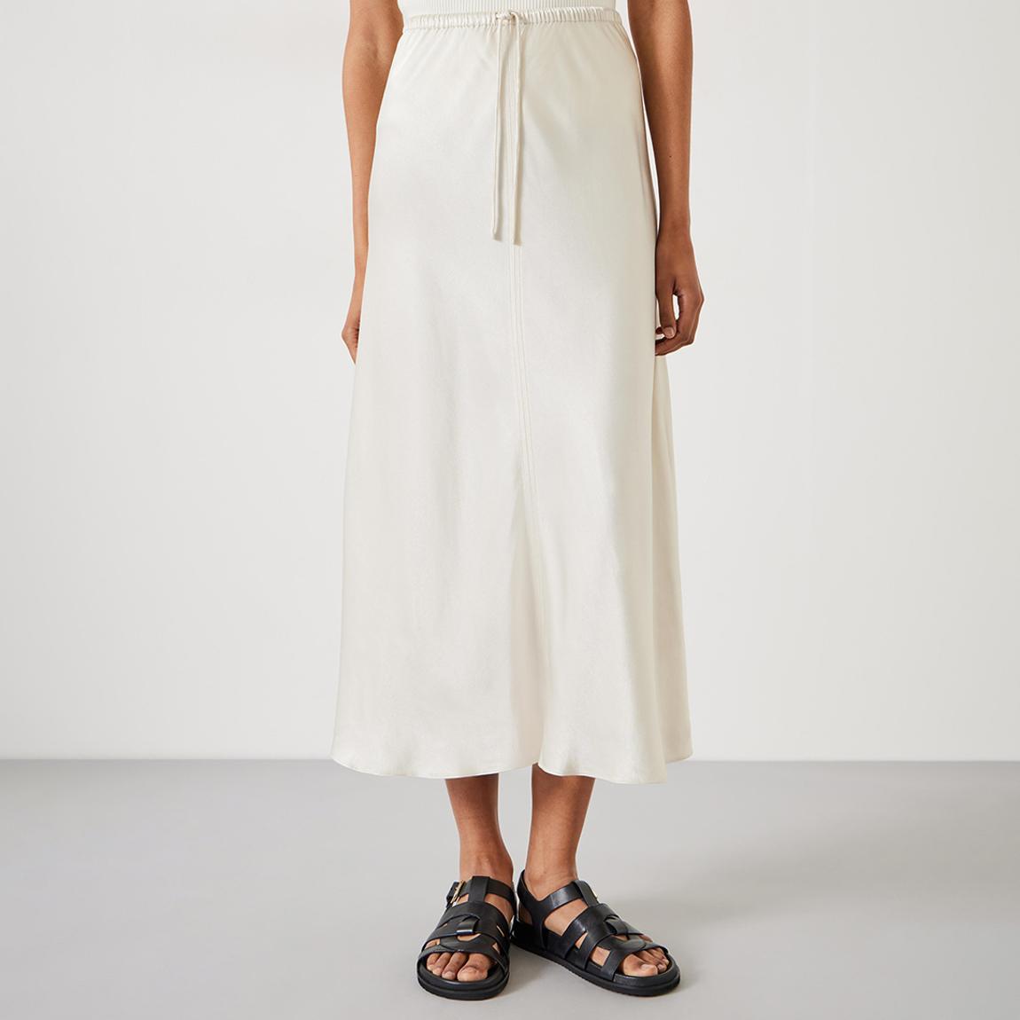 Ivory Indra Midi Skirt main product photo