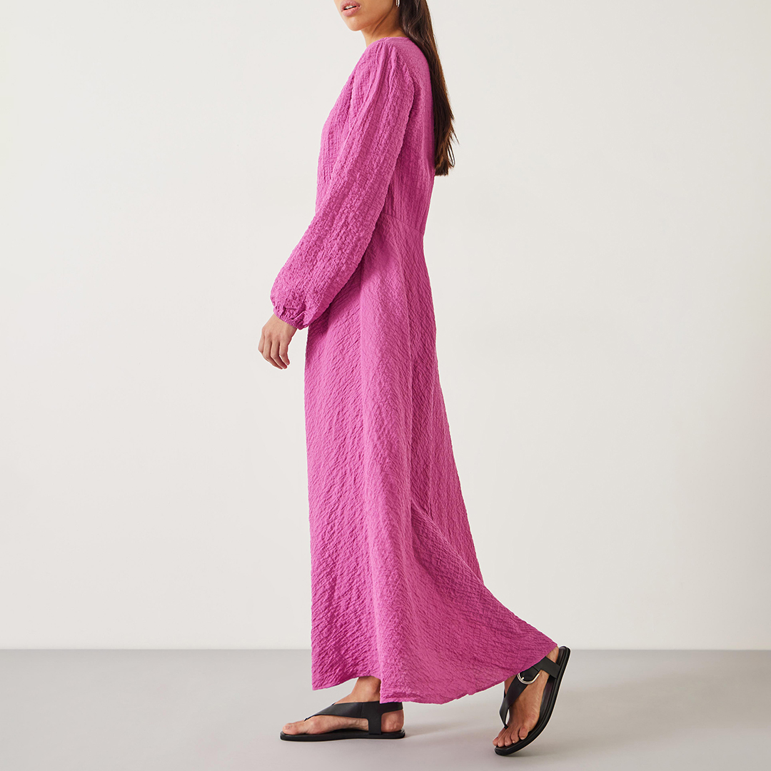 Fuschia Venus Relaxed Maxi Dress - pink main product photo
