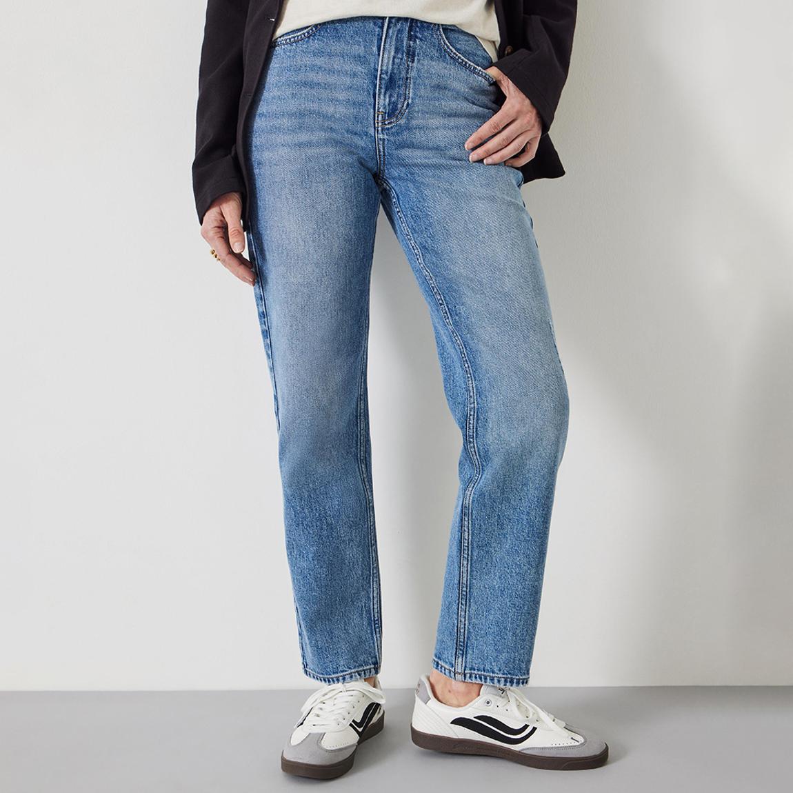 Light Blue Alex Straight Leg Jeans - blue main product photo
