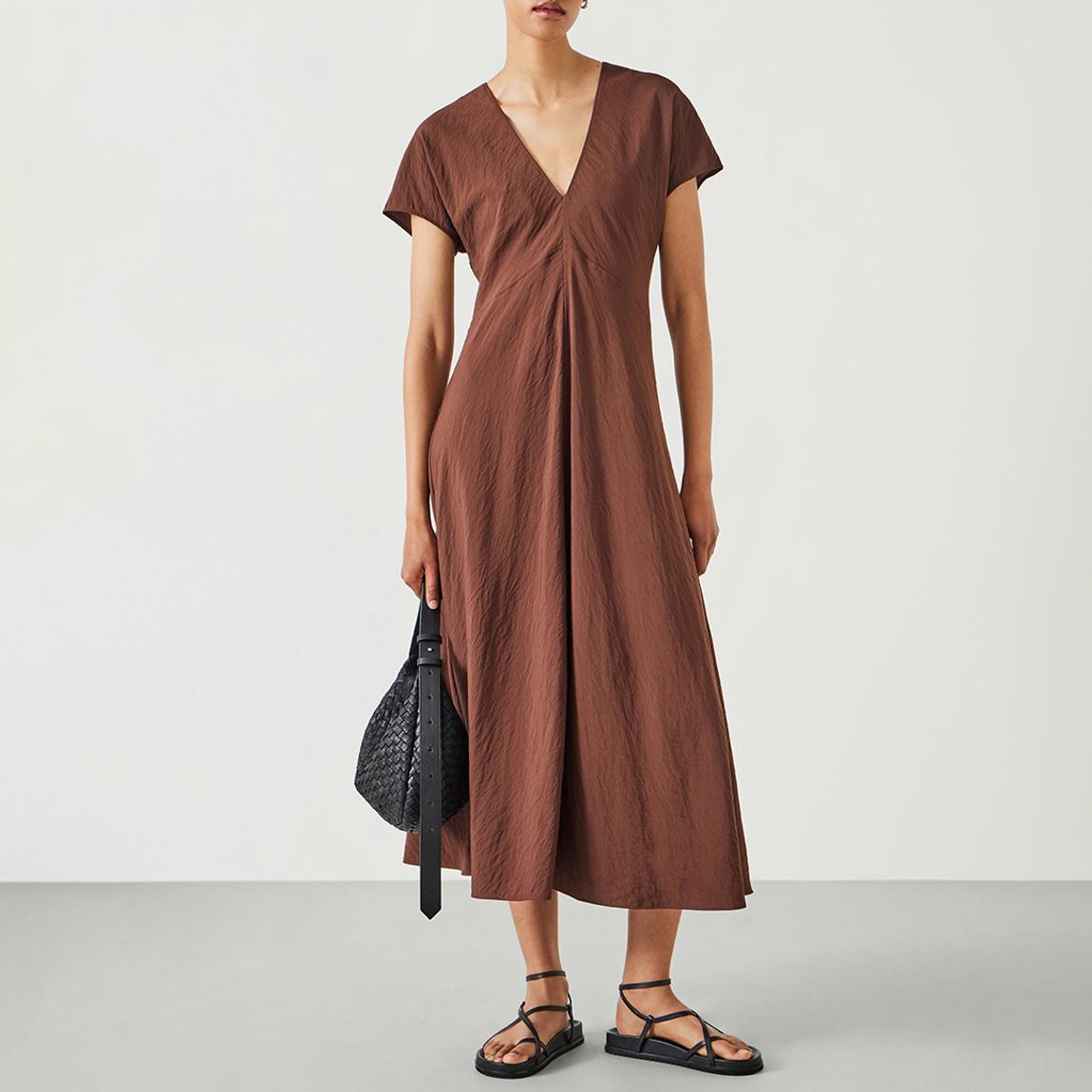 hush Brown Grace Air Flow V-Neck Maxi Dress - brown - BrandAlley hush Brown Grace Air Flow V-Neck Maxi Dress - brown - BrandAlley