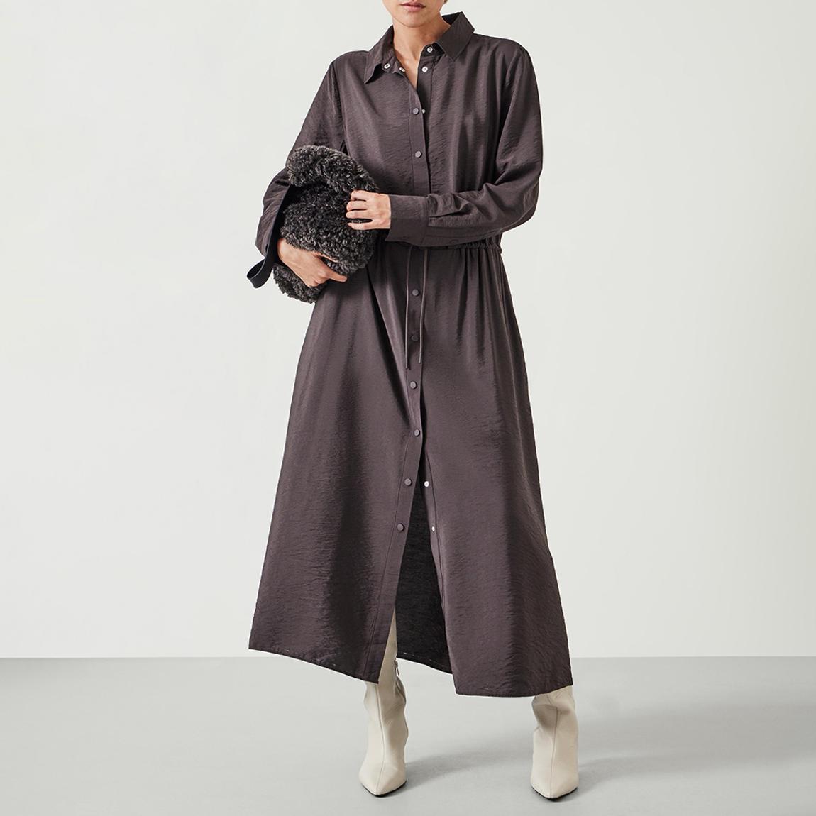 Chocolate Martina Midi Shirt Dress main product photo