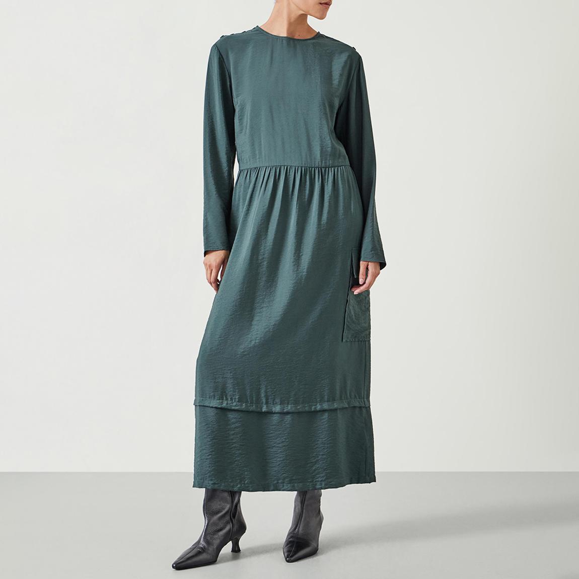 Smoked Green Cristina Utility Maxi Dress main product photo