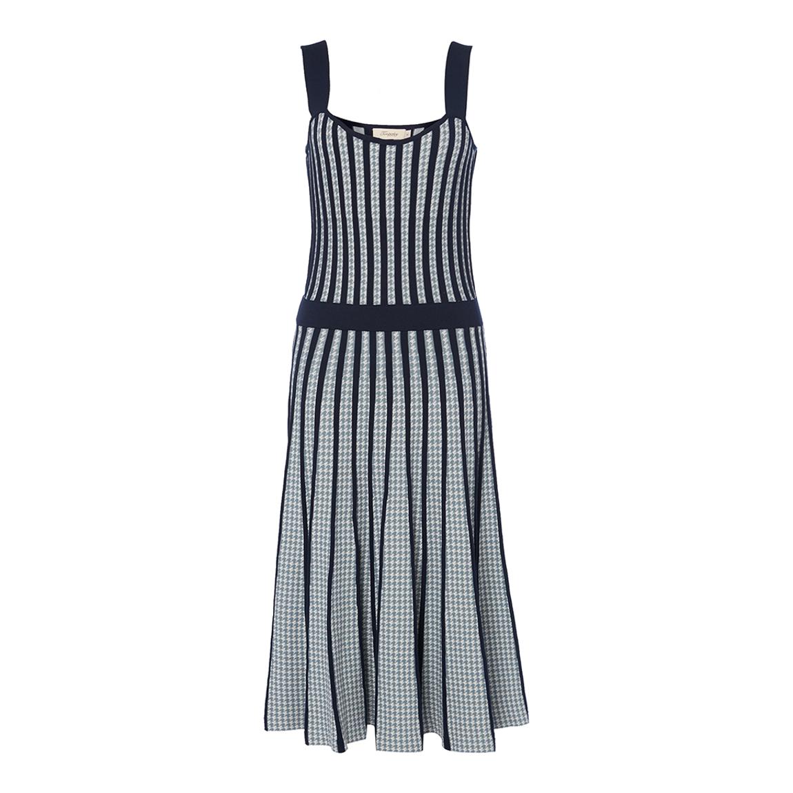 Navy/Cornflower Vulcan Stripe Dress main product photo