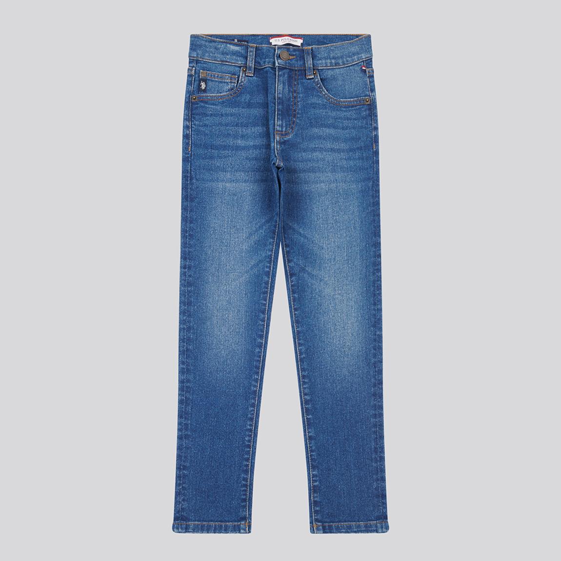 Boy's Black Straight Leg Jeans main product photo