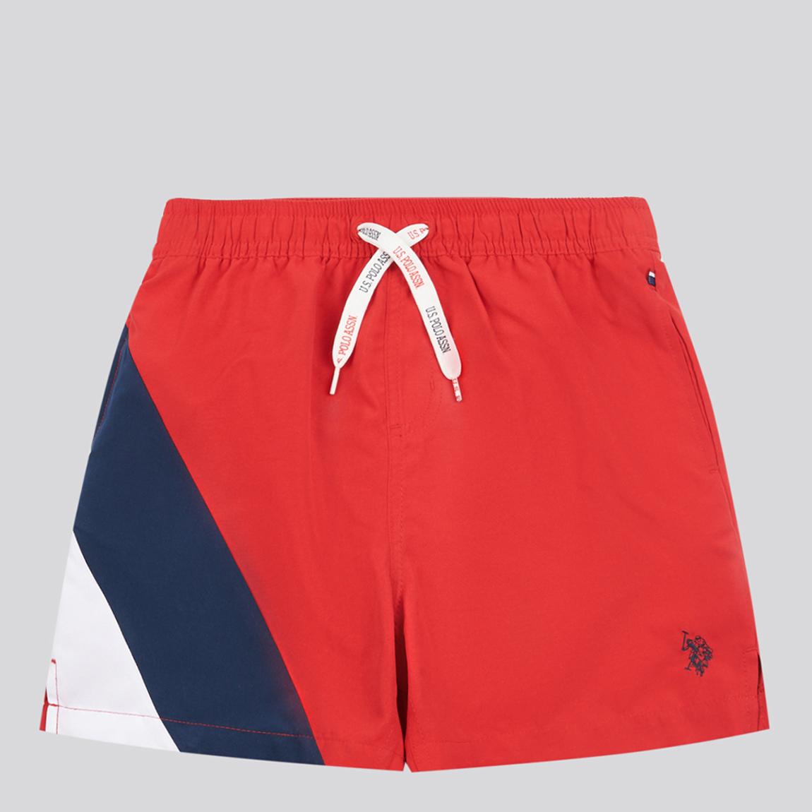 Boys Blue Side Stripe Swimming Trunks main product photo