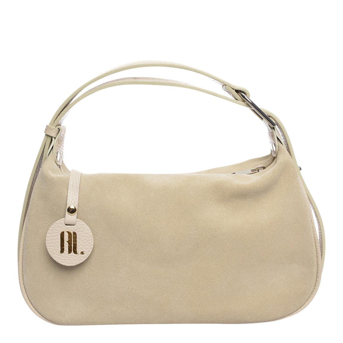 Beige Leather Handbag By Roberta M main product photo