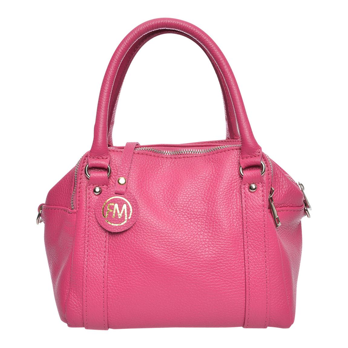 Pink Leather Handbag By Roberta M main product photo