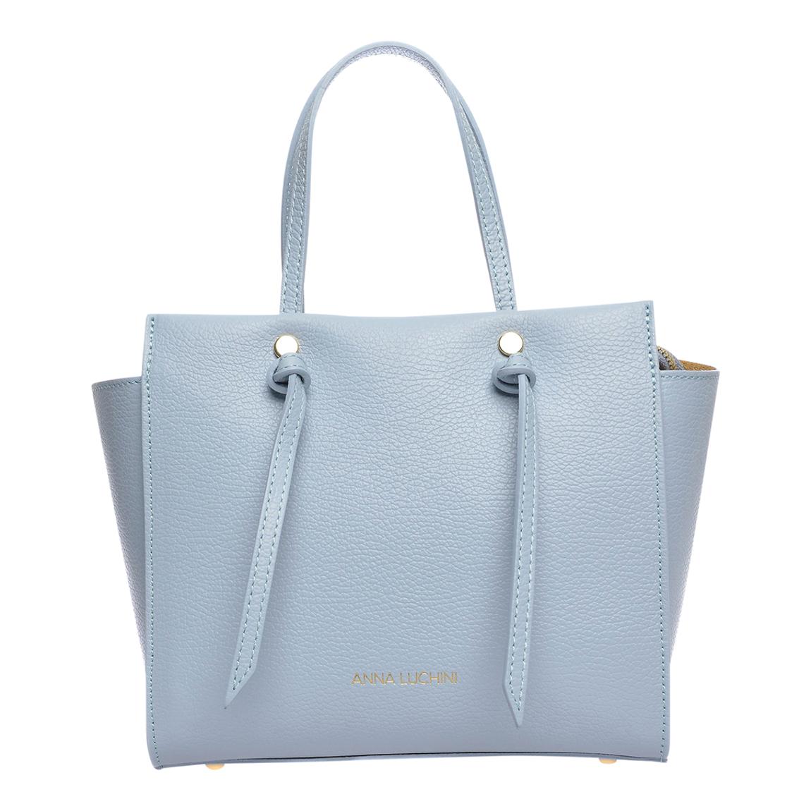 Blue Leather Handbag By Roberta M main product photo