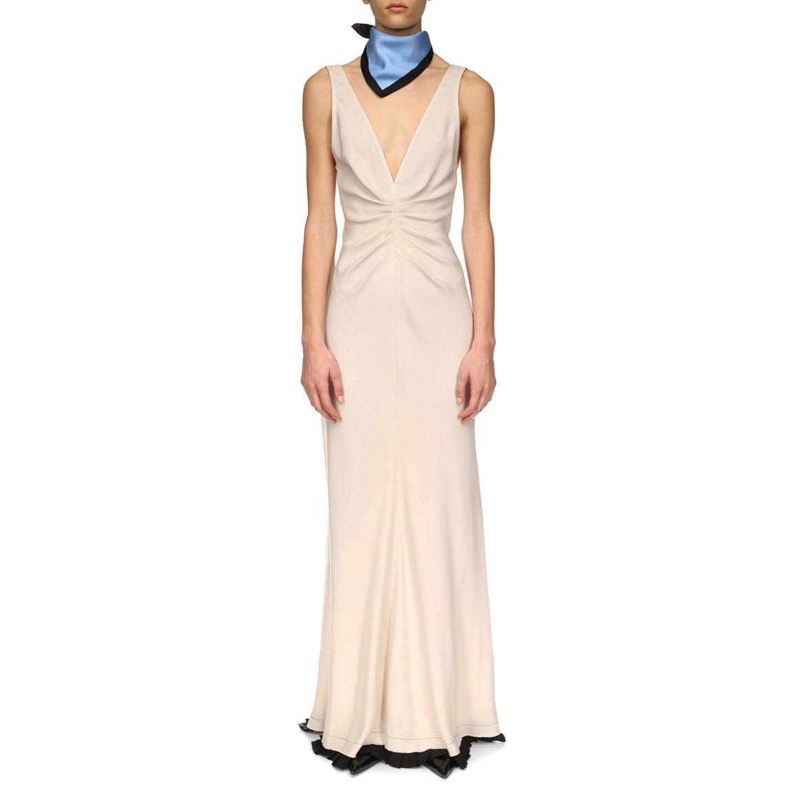 Victoria Beckham Maxi Gown - Bone