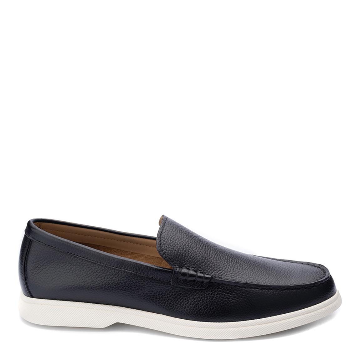 Navy Ethan Grain Loafer main product photo