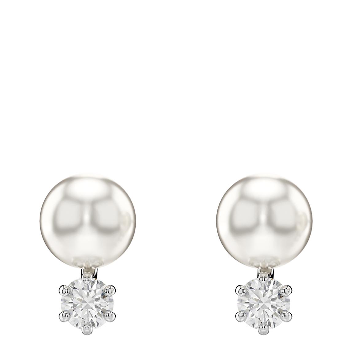 Silver Matrix Stud Earrings main product photo