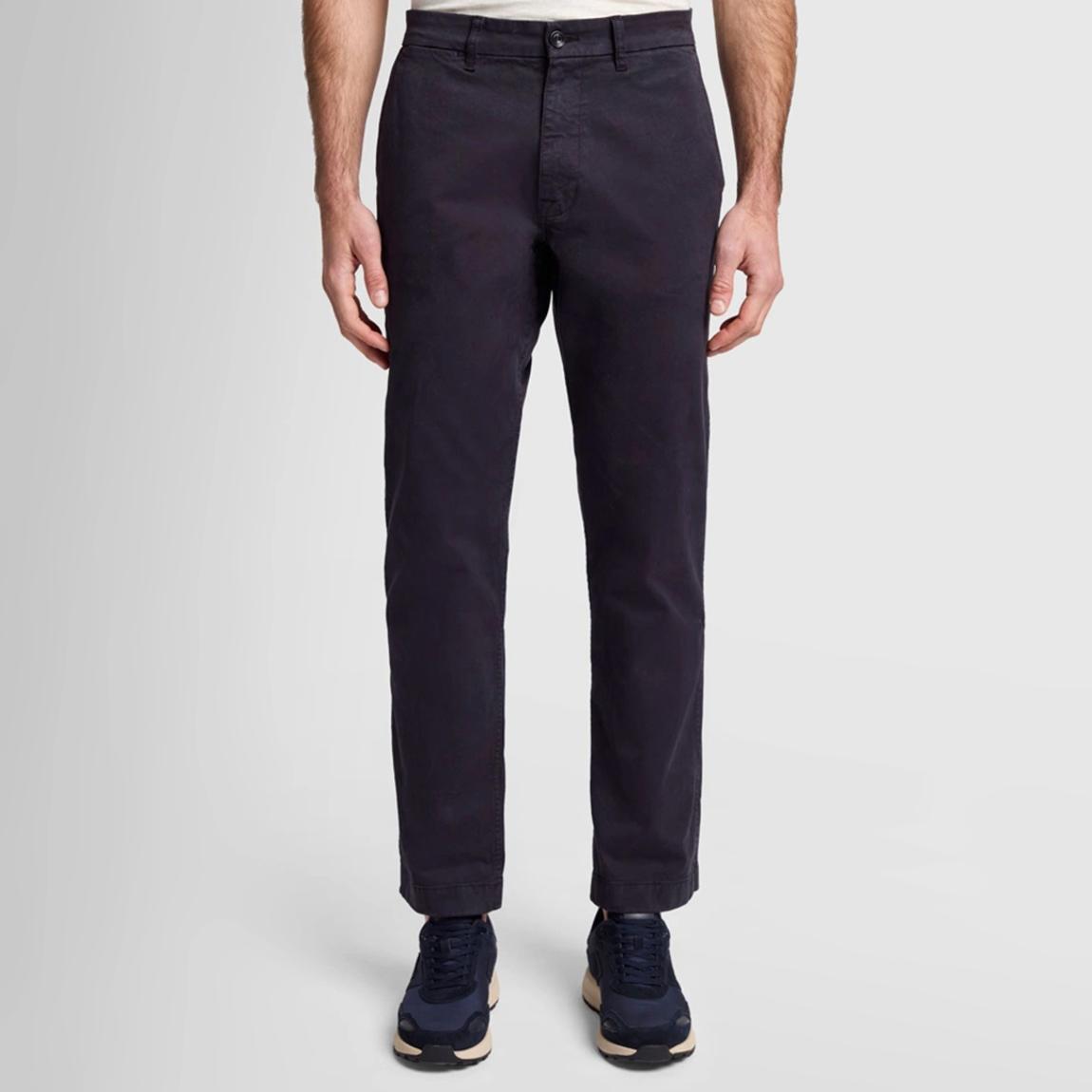 Black Straight Comfort Twill Chino Trouser main product photo