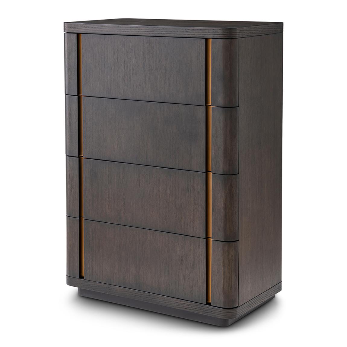 Modesto Tall Drawer Dresser, Mocha Oak Veneer main product photo