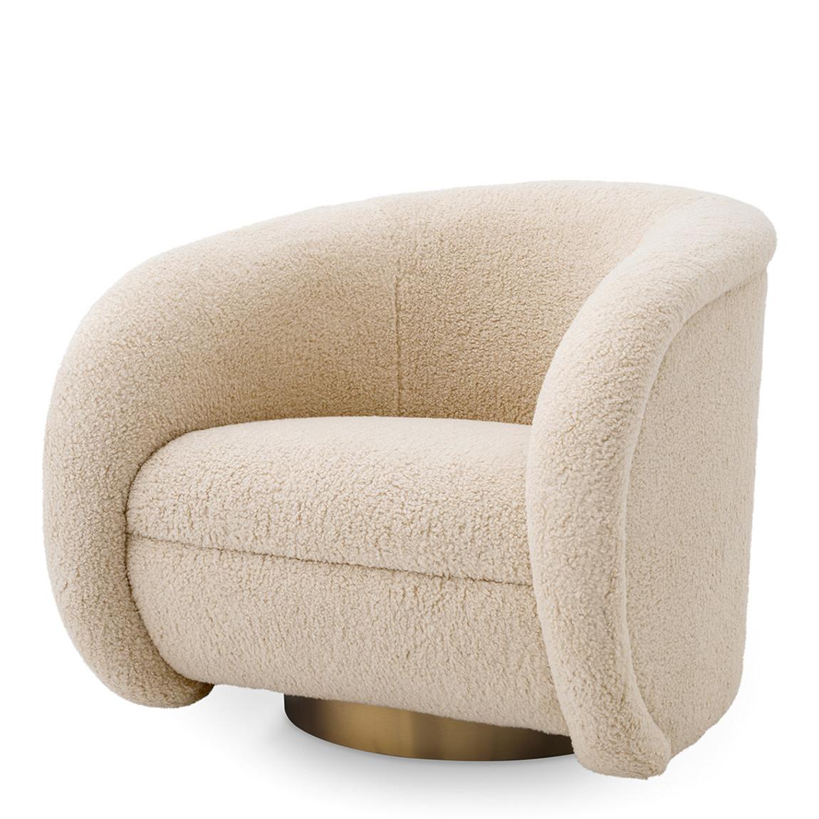 Cristo Swivel Chair, Brisbane Cream main product photo