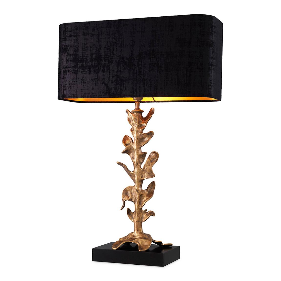 Scalo Table Lamp, Vintage Brass Finish Incl Shade main product photo