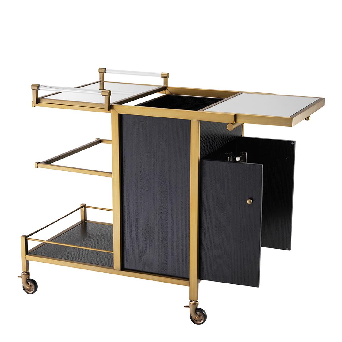Eiffel Trolley, Brushed Brass Finish main product photo