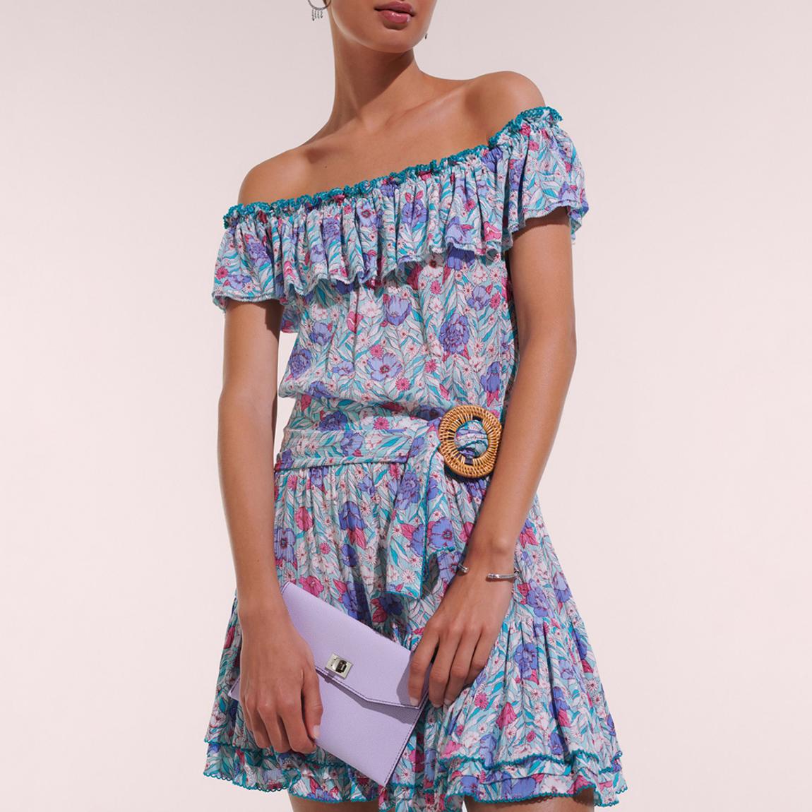 Mini Dress Bella Petunia Aqua main product photo