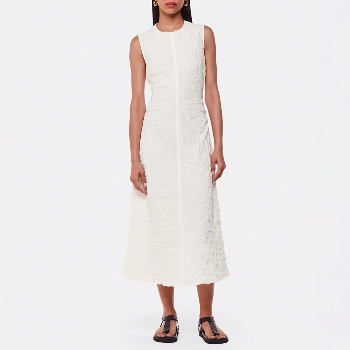 Ecru Lori Textured Midi Dress main product photo