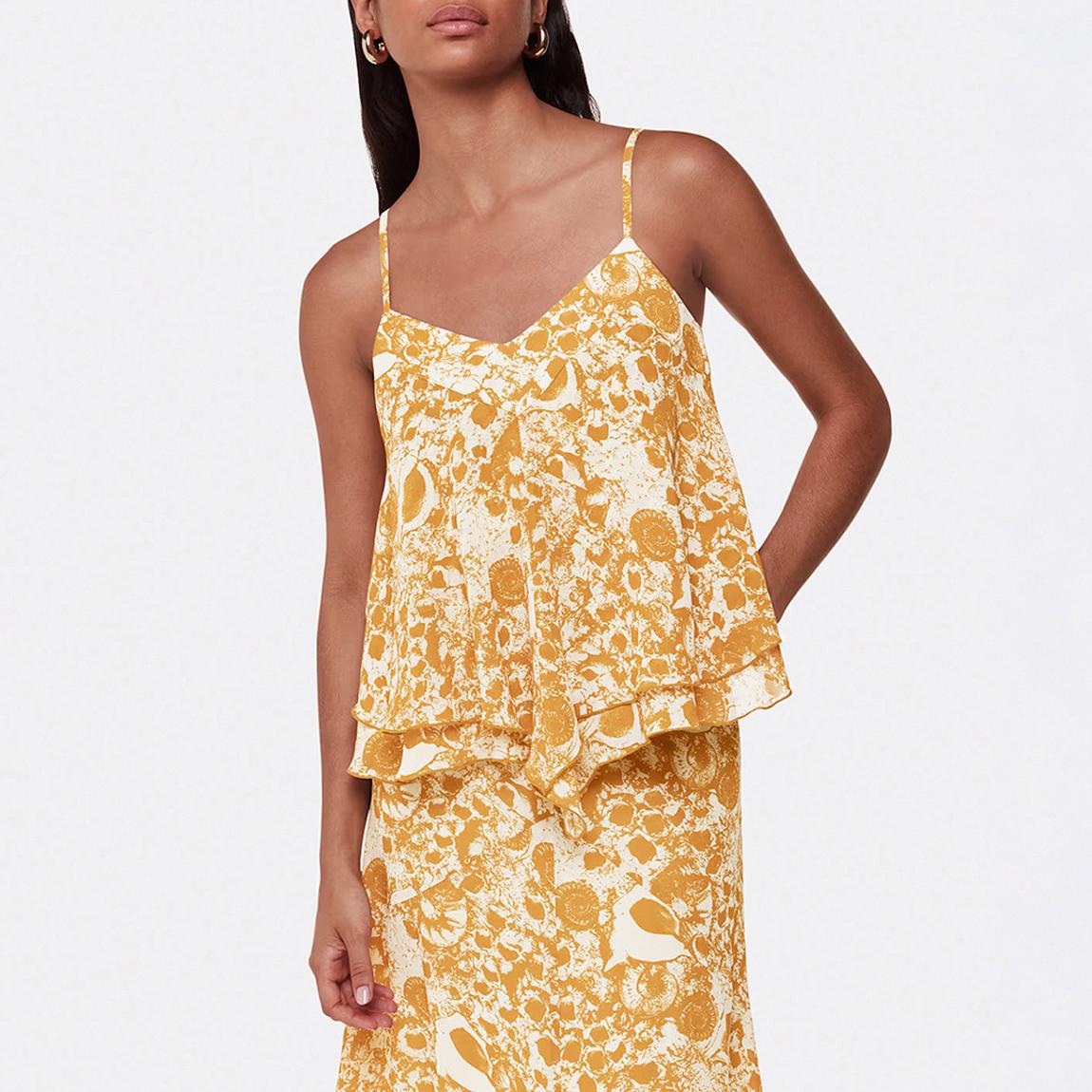 Yellow Seashore Print Cami Top main product photo