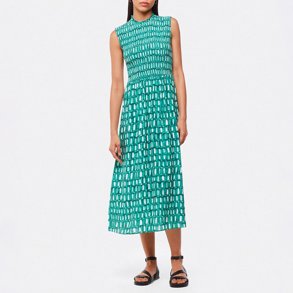 Green Linked Smudge Heidi Dress main product photo
