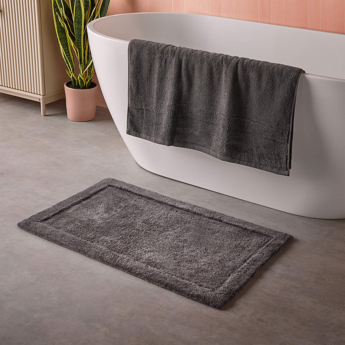 Cosmo Living Supersoft Bathmat, Charcoal main product photo