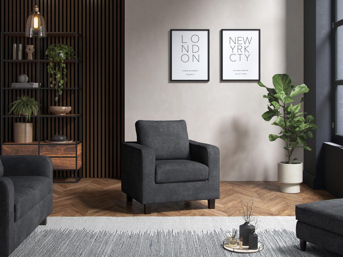 Ava Armchair Turin Grey main product photo