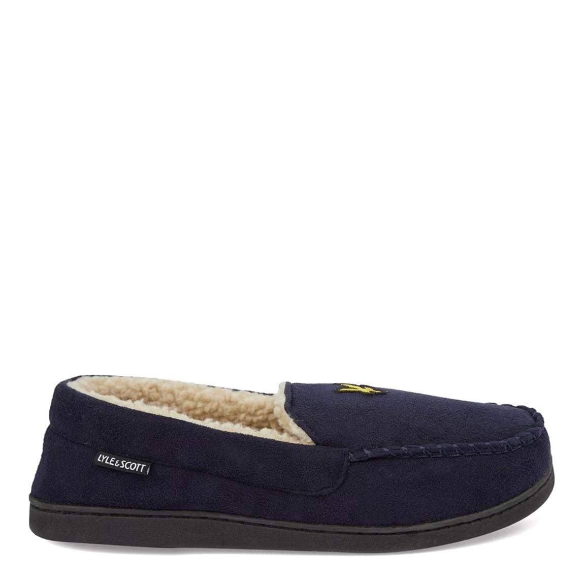 Dark Denim Aspen Faux Suede Moccasin main product photo