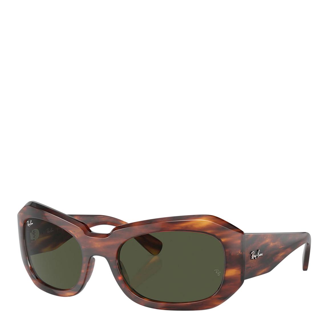 Striped Havana Beate Sunglasses 56mm main product photo