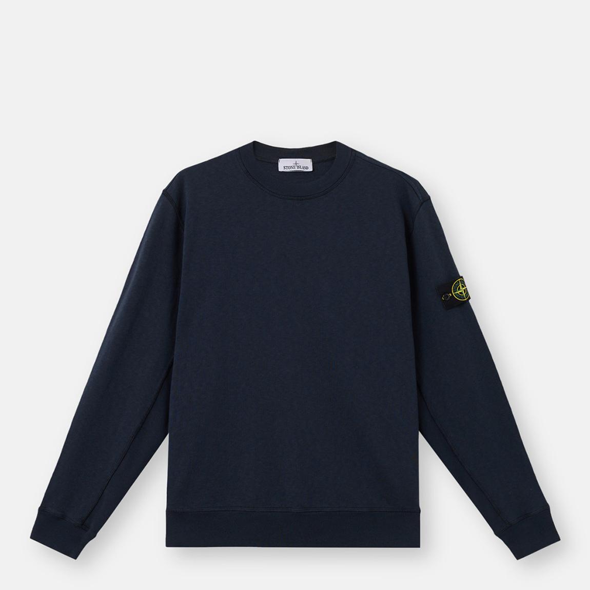 Navy Crew Neck Cotton Sweatshirt main product photo