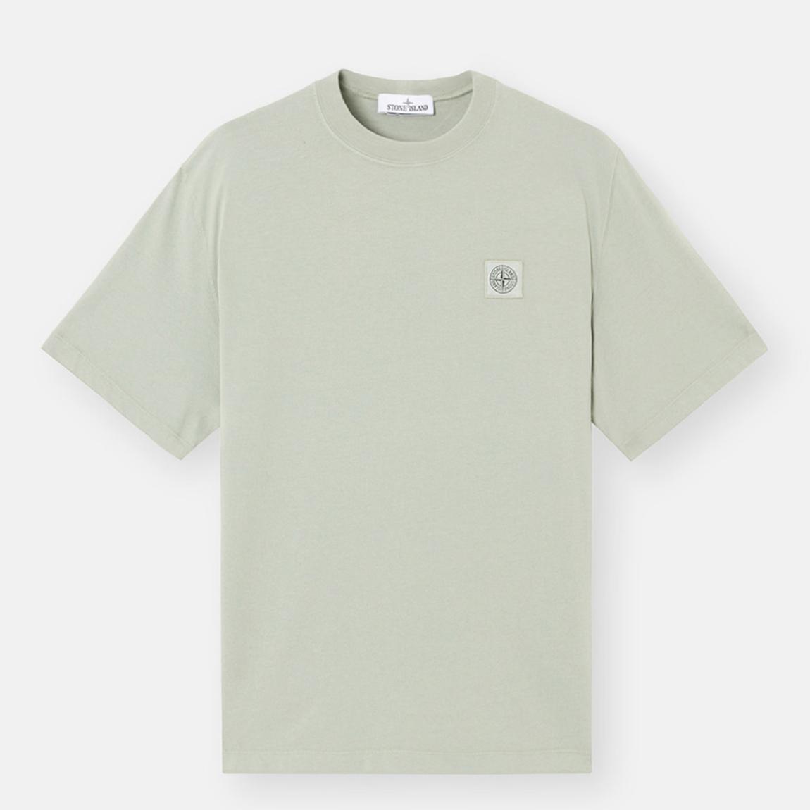 Pastel Green Logo Organic Cotton T-shirt main product photo