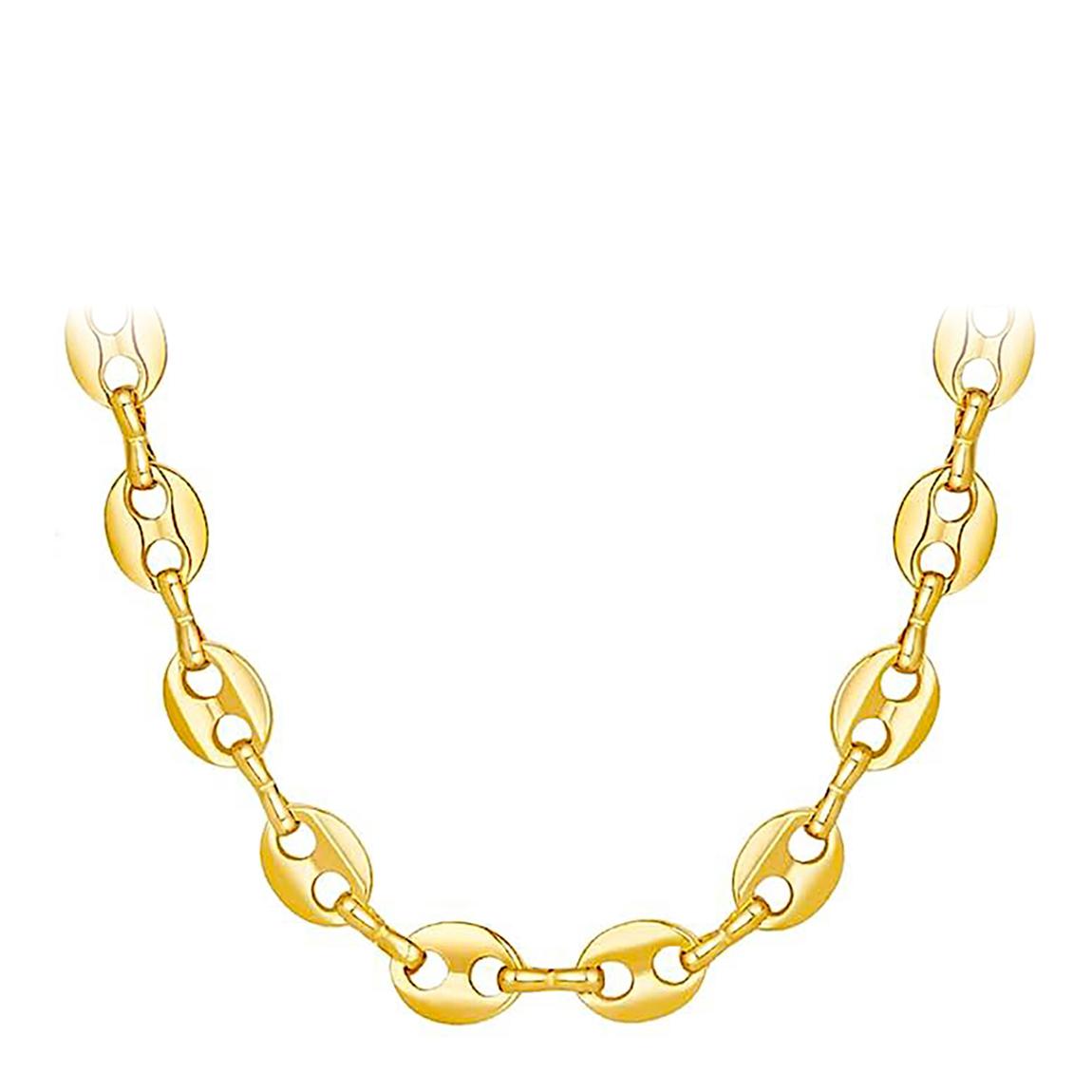 18K Gold Italian Link Necklace main product photo