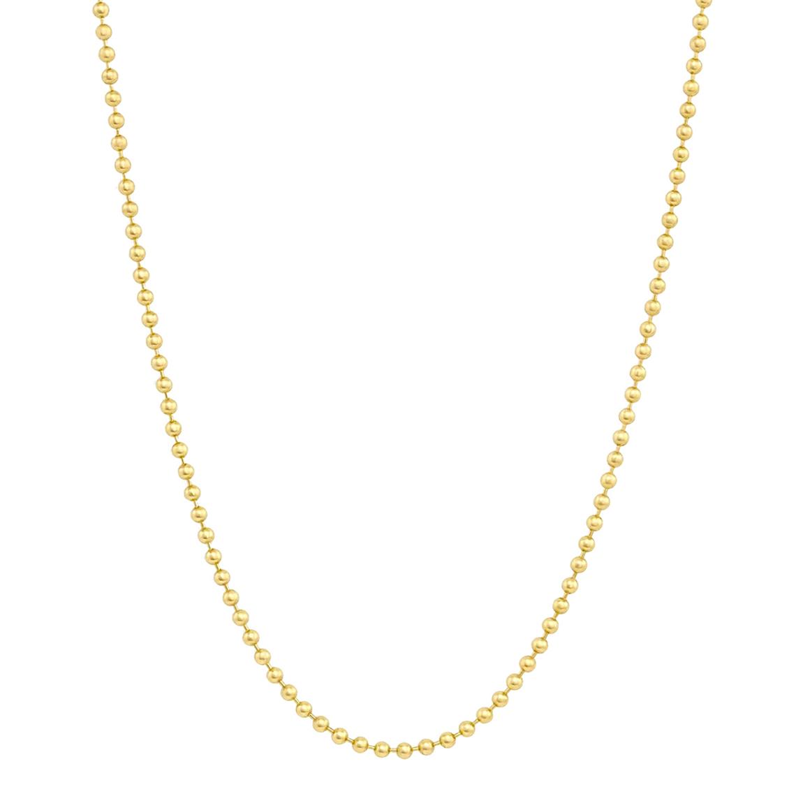 18K Gold Italian Link Polished Necklace main product photo