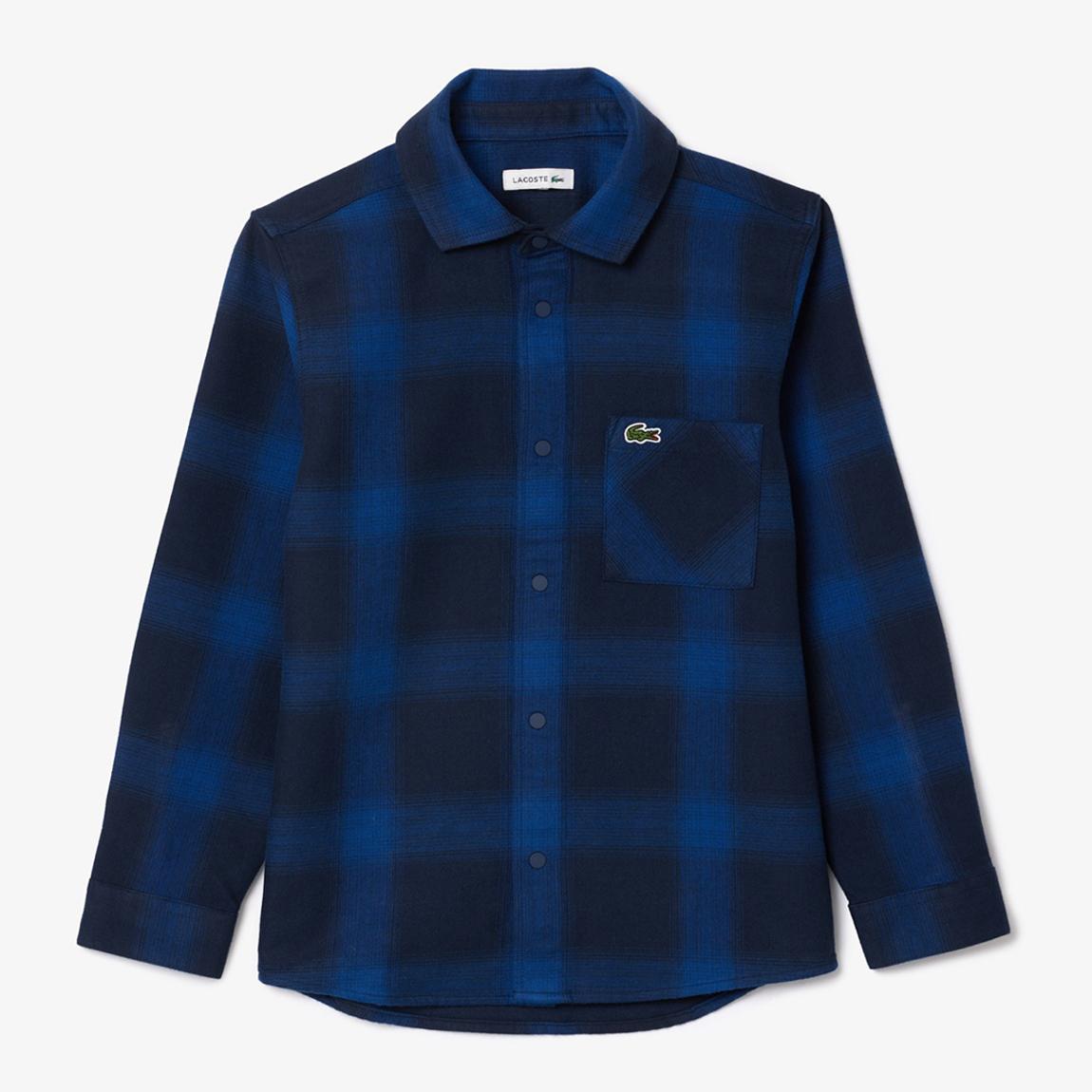Teen Boy's Blue/Black Patterned Shirt main product photo