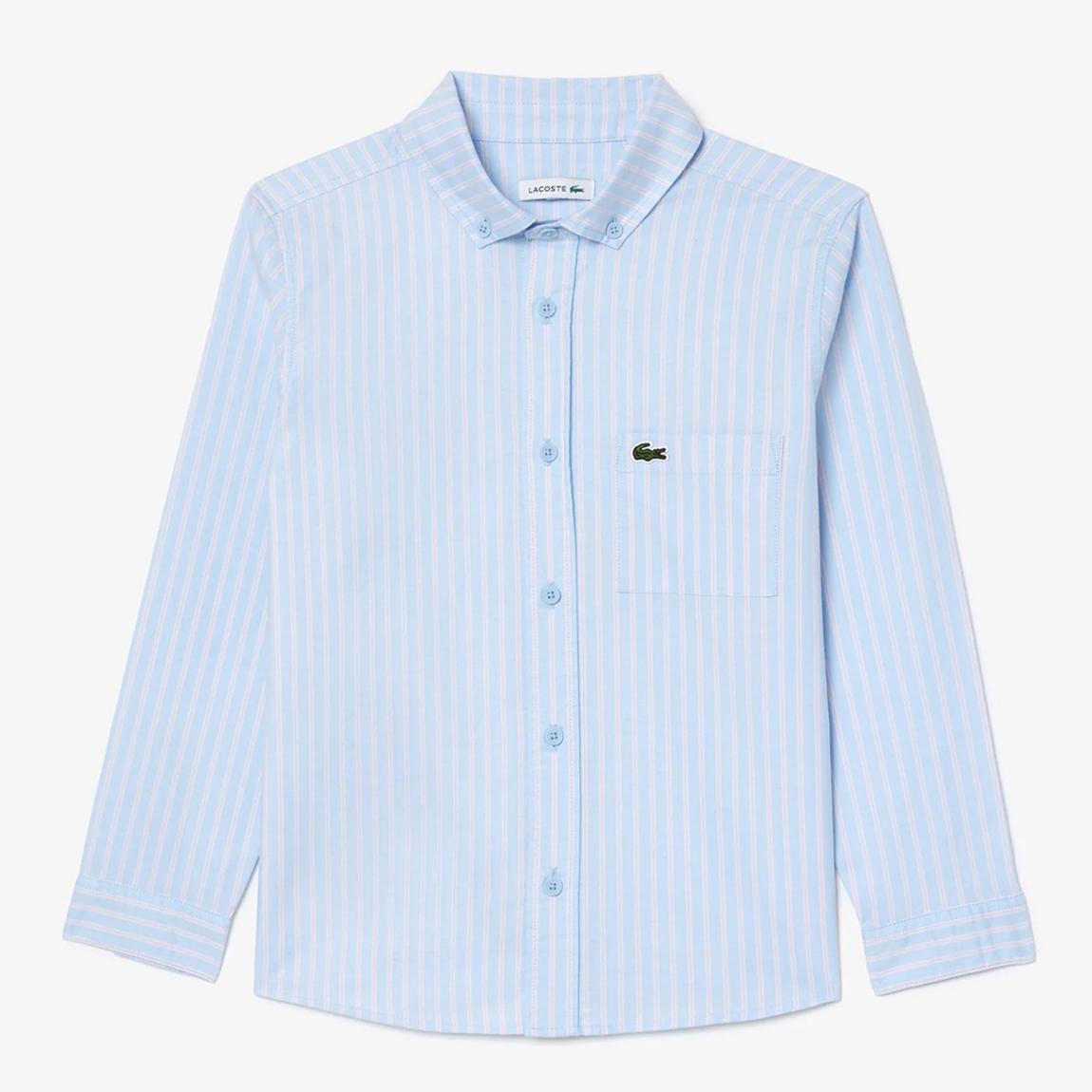 Teen Boy's Blue Button Through Shirt main product photo