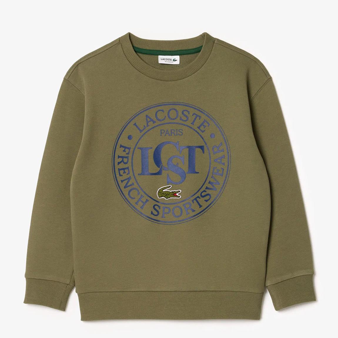 Teen Khaki Contrast Badge Logo Sweatshirt main product photo