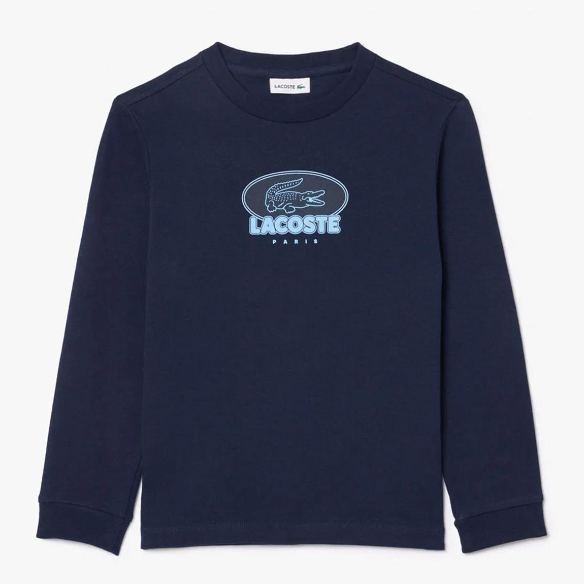 Teen Boy's Navy Long Sleeve Badge Logo T-Shirt main product photo
