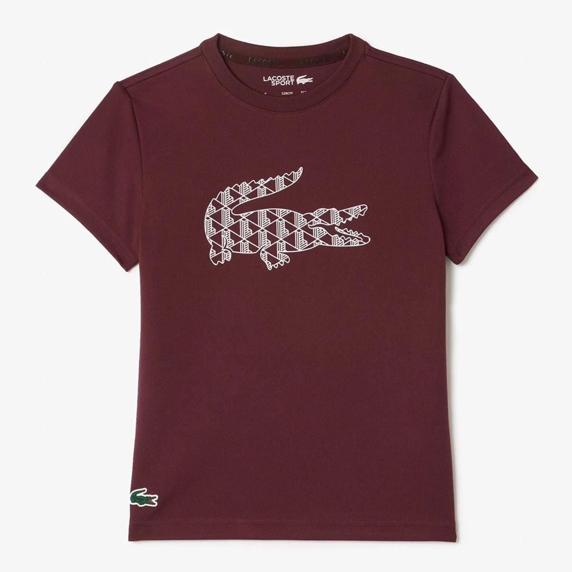Teen Boy's Burgundy Ultra Dry Tennis Pique T-Shirt main product photo