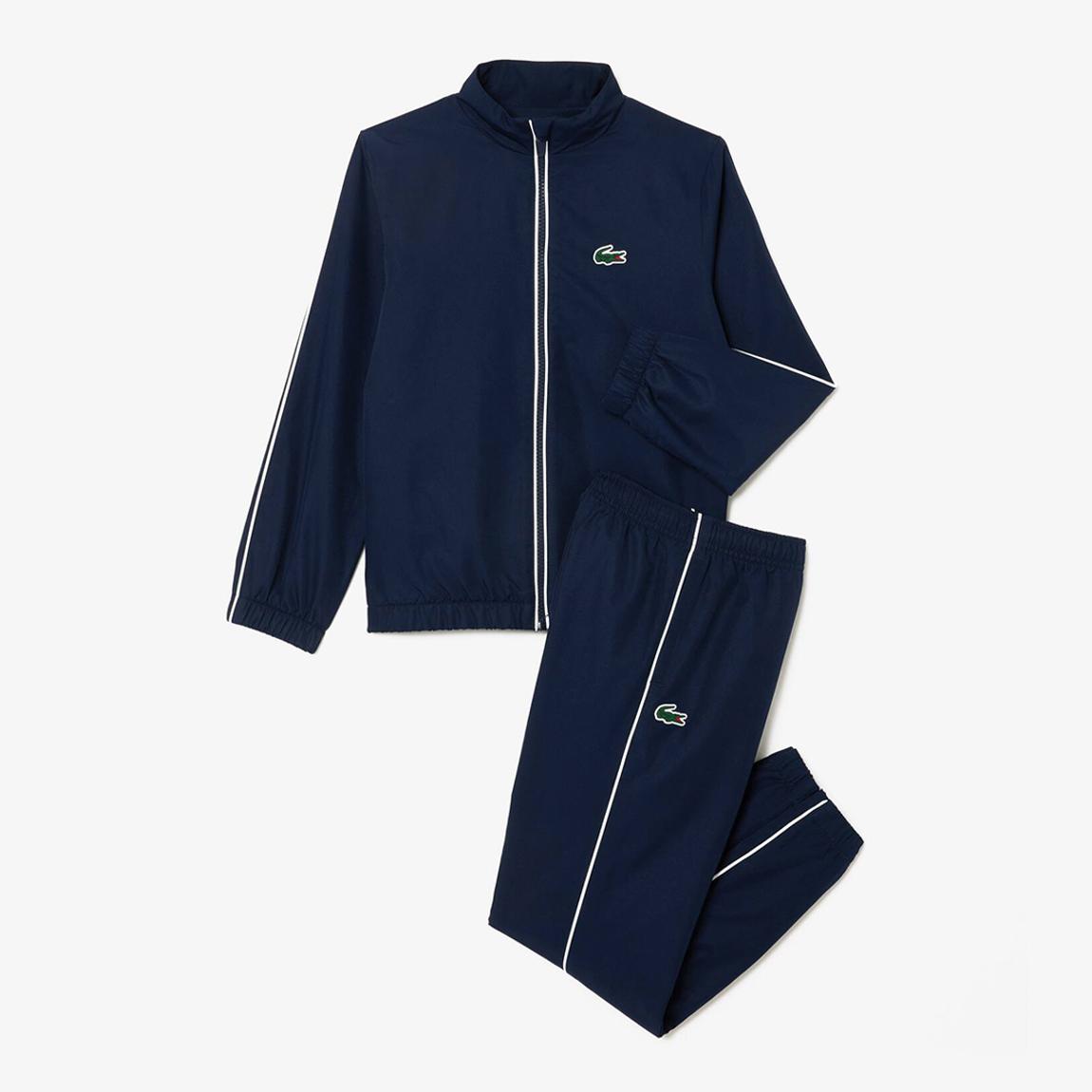 Kid's Navy/ White Stripe Tracksuit Jacket and Trouser Set main product photo