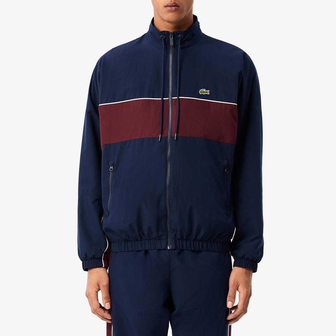 Navy Stand Collar Jacket main product photo