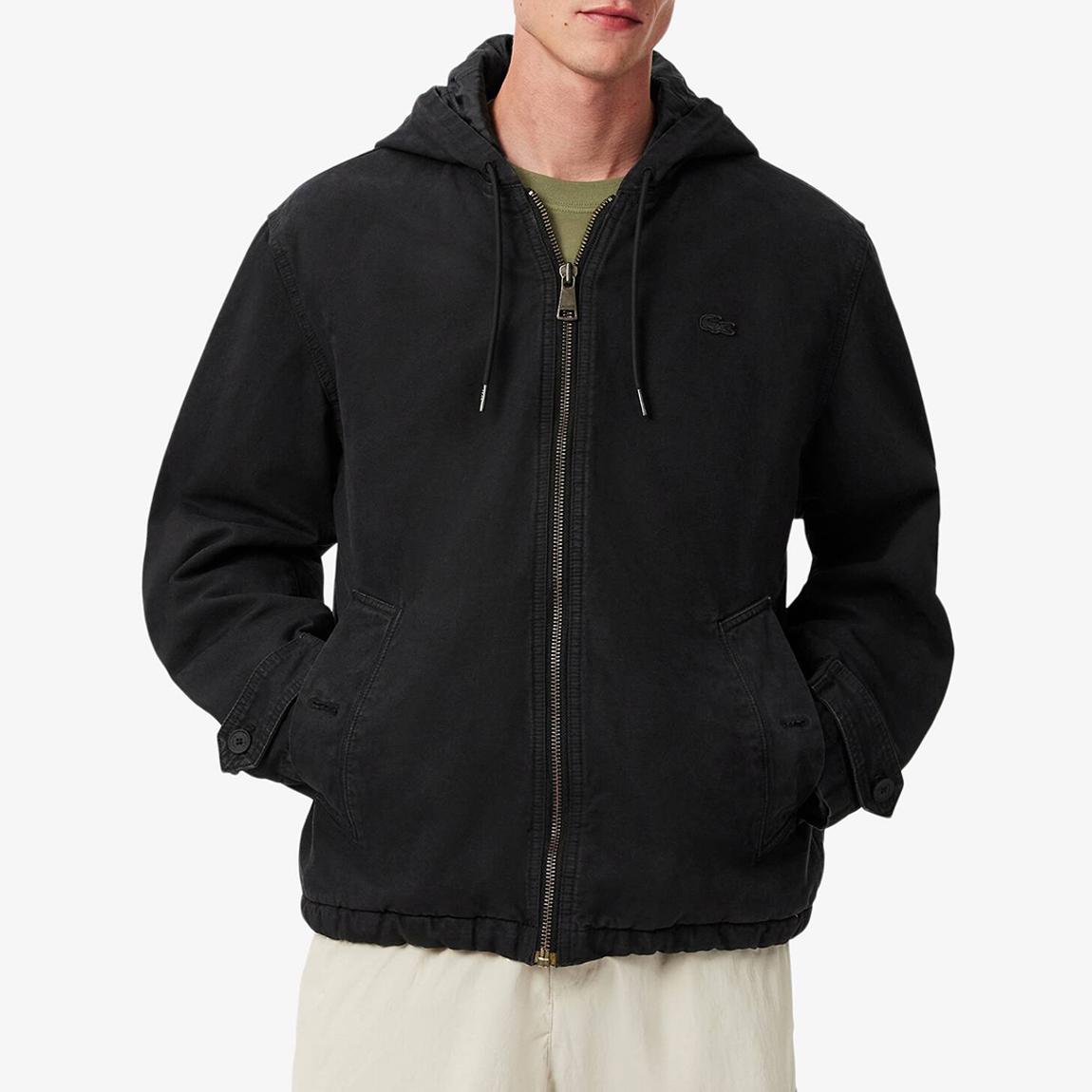 Black Denim Zip Jacket main product photo