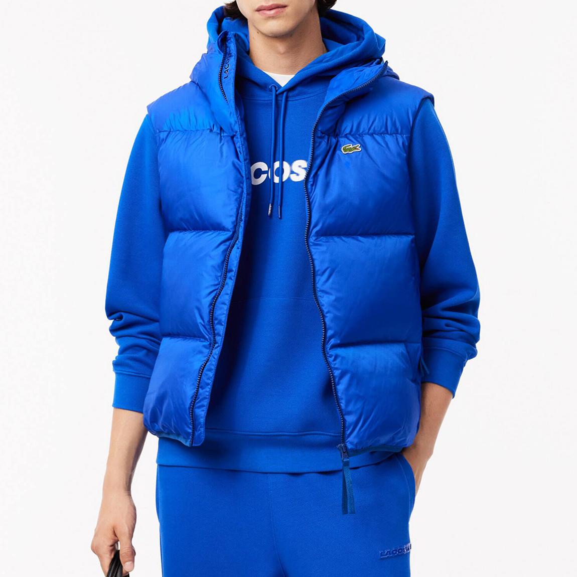 Blue Hooded Puffer Gilet main product photo